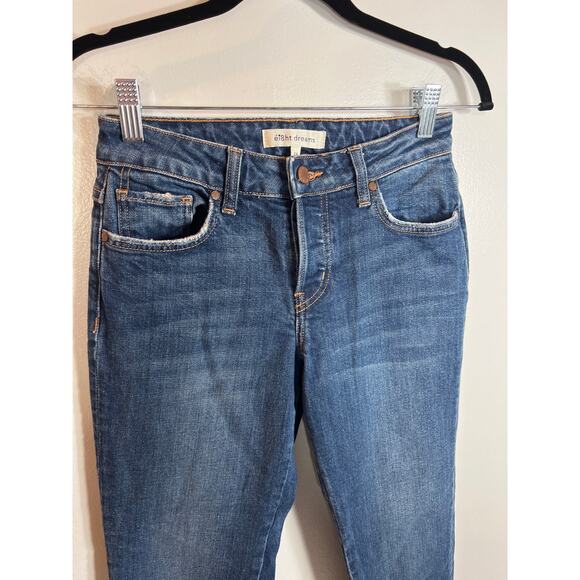 Revolve Ei8ht Dreams Denim Crop Flare Jeans 24 Boho Fray Festival - Picture 2 of 10